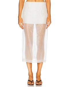 Шелковая органзовая юбка, alabaster Frame