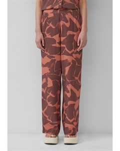 Брюки HIGH RISE MIT PRINT, лосось Qs