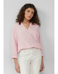 Блуза MIT RAFFUNG AN DER SCHULTER, светло-розовый Qs