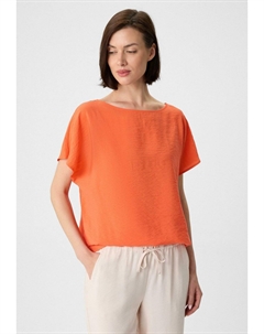 Блуза KURZÄRMELIGES MIT RUNDHALSAUSSCHNITT, оранжевый Comma casual identity
