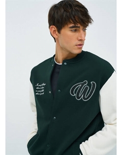 Бомбер на кнопках, Зеленый Ostin