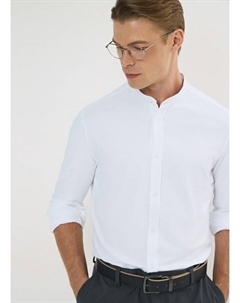 Рубашка из тонкого трикотажа, Белый Ostin