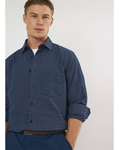 Рубашка в клетку, Синий Ostin