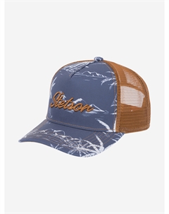 Бейсболка с сеточкой  7741127 TRUCKER CAP MINIMAL ALOHA PRINT (синий), Синий Stetson