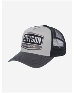 Бейсболка с сеточкой  7751107 TRUCKER CAP GASOLINE (серый), Серый Stetson
