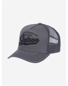 Бейсболка с сеточкой  7751171K TRUCKER CAP AMERICAN HERITAGE CLASSIC (серый), Серый Stetson