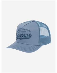 Бейсболка с сеточкой  7751171K TRUCKER CAP AMERICAN HERITAGE CLASSIC (голубой), Голубой Stetson