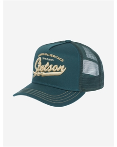 Бейсболка с сеточкой  7751171K TRUCKER CAP AMERICAN HERITAGE CLASSIC (зеленый), Зеленый Stetson