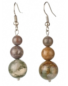 Серьги Бусики-колечки