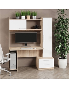 Стол компьютерный Денвер дуб сонома/белый 00-00000680 Atmosfera