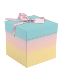 Коробка складная подарочная "Gradient", с лентой Meshu