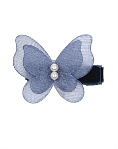 Заколка "бабочка", синий Rena chris