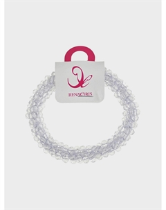 Резинка для волос с бисером, белая Rena chris