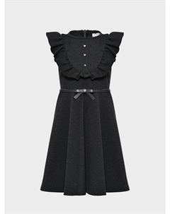 Сарафан с рюшей, серый Monnalisa