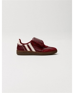 Кожаные кеды с удлиненным язычком детские Sela