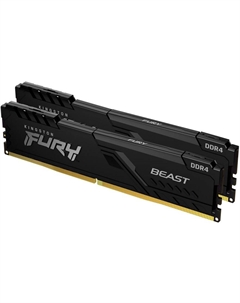 Модуль памяти DDR4 16GB (2*8GB) KF426C16BBK2/16 Beast Black 2666MHz CL16 1RX8 1.2V 288-pin 8Gbit Kingston fury