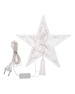 Гирлянда NEON-NIGHT 501-006 светодиодная фигура на елку Звезда 22см, цвет свечения теплый белый, постоянное свечение, 230В Neon-night