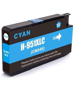 Картридж струйный NV-CN046AE 951XL Cyan для HP OfficejetPro 251/276/8100/8615/8616/8600/8610/8620/8630/8640/8650/8660 (30 мл) cовместимый Nvp