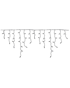 Гирлянда NEON-NIGHT 255-175 Бахрома (Айсикл) 4,8х0,6м 176 LED БЕЛЫЙ черный ПВХ IP65 эффект мерцания 230В нужен блок 303-500 Neon-night