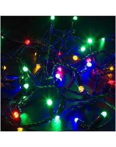 Гирлянда NEON-NIGHT 245-408 Нить 10м (2 модуля x 5м) 100 LED RGB черный ПВХ IP65 свечение с динамикой 230В соединяется нужен контроллер 245-908 Neon-night