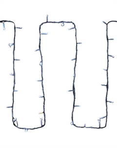 Гирлянда NEON-NIGHT 315-535 нить 20м (4 модуля x 5м) 200 LED белый белый каучук IP67 эффект мерцания 24В соединяется нужен трансформатор 531-100/531-3 Neon-night