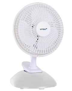 Вентилятор настольный VTF-0610 13Вт скоростей: 3 белый Vitek