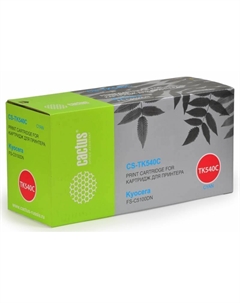 Картридж голубой CS-TK540C для Kyocera FS-C5100DN (4000стр.) Cactus