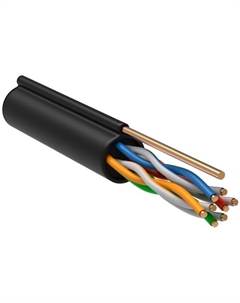 Кабель витая пара F/UTP 5e кат. 4 пары BC3-C5E04-359-305-G 24AWG LDPE внешний 305м черный Itk