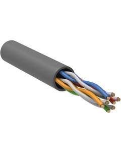 Кабель витая пара U/UTP 5 кат. 4 пары BC1-C5E04-111-305-T-R-G 24AWG PVC внутренний 305м серый Itk