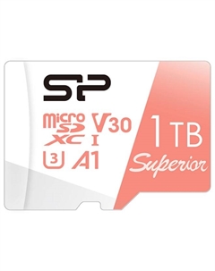 Карта памяти MicroSDXC 1024GB SP001TBSTXDV3V20 Superior V30 A1 Silicon power
