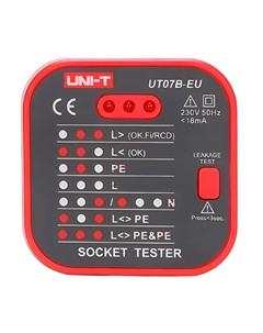Тестер UNI-T UT07B-EU 13-1121 розеток Uni-t