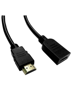 Кабель-удлинитель BU-HDMI2.0-EXTND-1.5M аудио-видео HDMI (m)/HDMI (f) 1.5м. позолоч.конт. черный 2052550 Buro