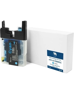 Картридж NV-LC1280XLC струйный LC-1280XLC Cyan для Brother MFCJ5910/6510/6910 (19 мл) совместимый Nvp