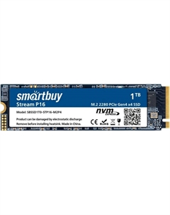 Накопитель SSD M.2 2280 Stream P16 SBSSD1T0-STP16-M2P4 1TB, 5000/4500MB/s, TBW 600 Smartbuy