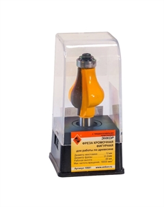 Фреза кромочная фигурная 10681, Ø 32х38 мм, хвостовик 12 мм, по дереву Энкор