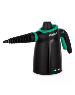 Пароочиститель Kitfort КТ-9170-2 1.05 кВт, черный/зеленый