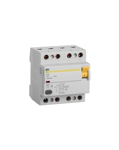 УЗО ВД1-63 40А 3P+N тип AC 100 мА 4,5 кА (MDV10-4-040-100) Iek