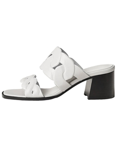 Шлепанцы женские Hermes, белый Hermès