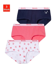 Трусики (3 шт.) с принтом звезд, синий Bench