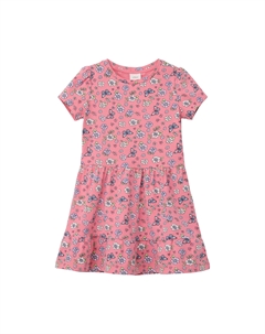 Платье Junior с принтом и воланами, розовый S.oliver