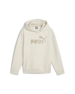 Толстовка "ESS+ ANIMAL Hoodie Girls", цвет Alpine Snow White Puma