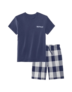 Пижамы (упаковка, 2 шт., 1 шт.), в классном клетчатом исполнении, синий Buffalo