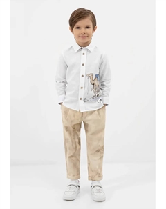 Брюки Гулливер с поясом, бежевый Gulliver