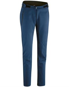 Велосипедки "SKARN LIGHT W", длинные женские велосипедки, брюки из софтшелла с вентиляцией на внутренней стороне штанин, синий Gonso