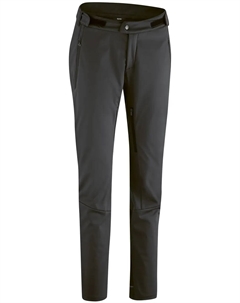 Велосипедки "SKARN LIGHT W", длинные женские велосипедки, брюки из софтшелла с вентиляцией на внутренней стороне штанин, черный Gonso