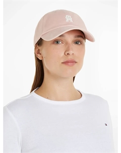 Бейсбольная кепка "TH UTILITY SOFT CAP" с вышивкой логотипа, цвет Pink Bloom Tommy hilfiger