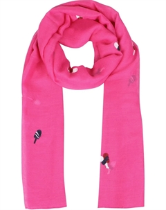 Модный шарф с ледяной вышивкой, розовый Capelli new york