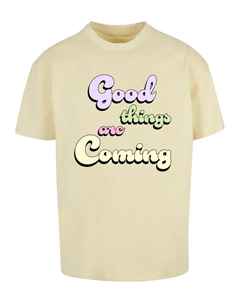 Футболка "Мужская футболка Good Things Heavy Oversized ", желтый Merchcode