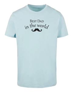 Футболка "Мужская футболка " День отца - Лучший папа в мире 2", синий Merchcode