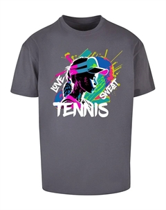 Футболка "Мужская теннисная футболка Love, Sweat - Heavy Oversize ", серый Merchcode